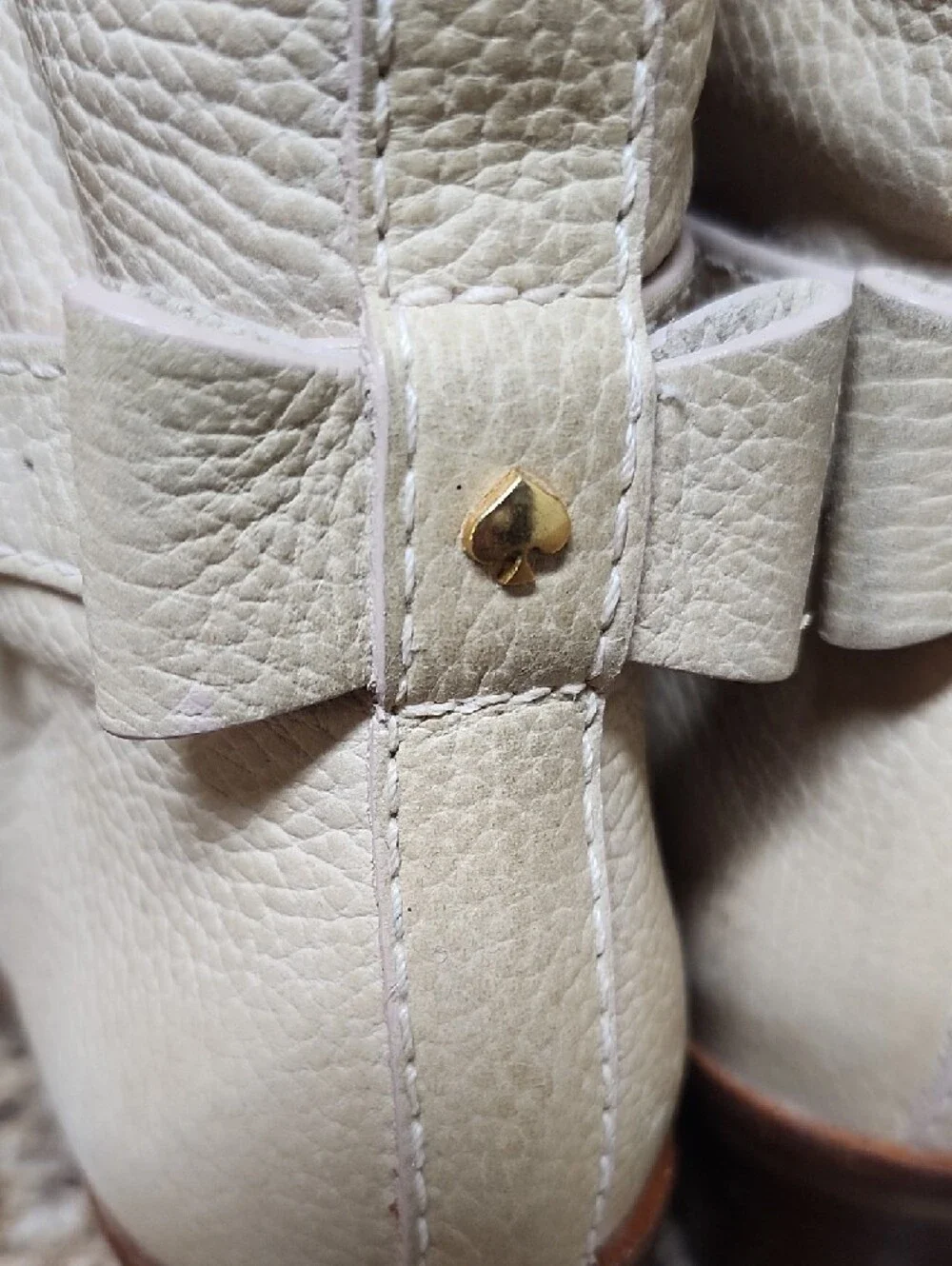 Kate Spade Tan Leather Ankle Boots